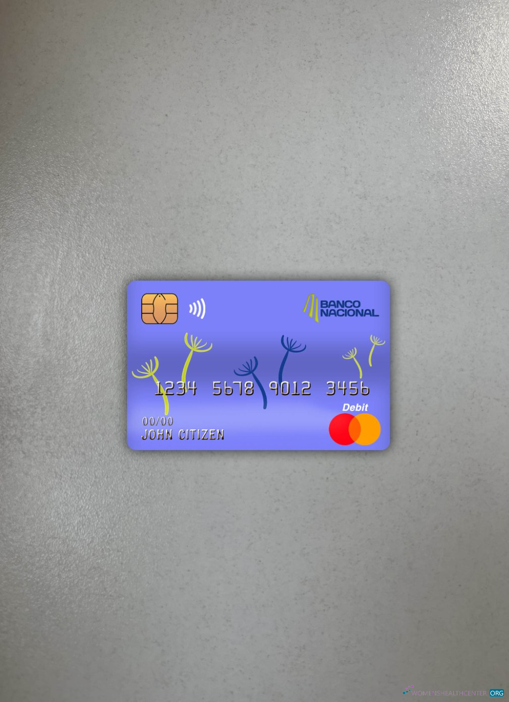 Download Costa Rica banco nacional bank mastercard photolook front Photoshop template